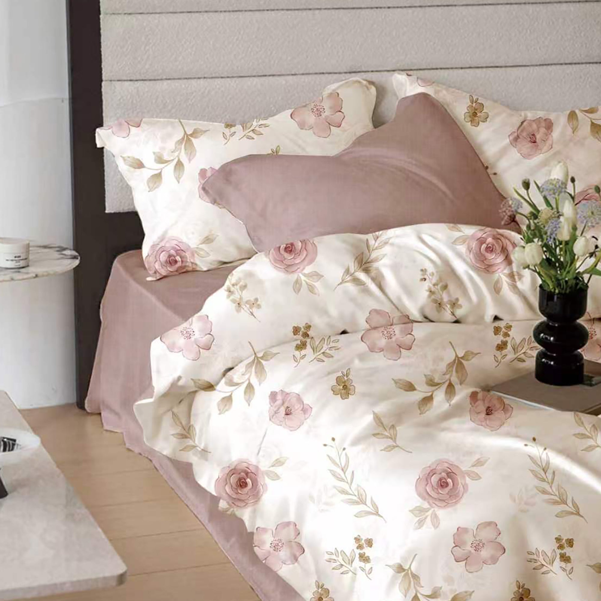 Lenjerie Finet 6 piese cu husă de pat pentru saltea de 160×200 și 180×200
