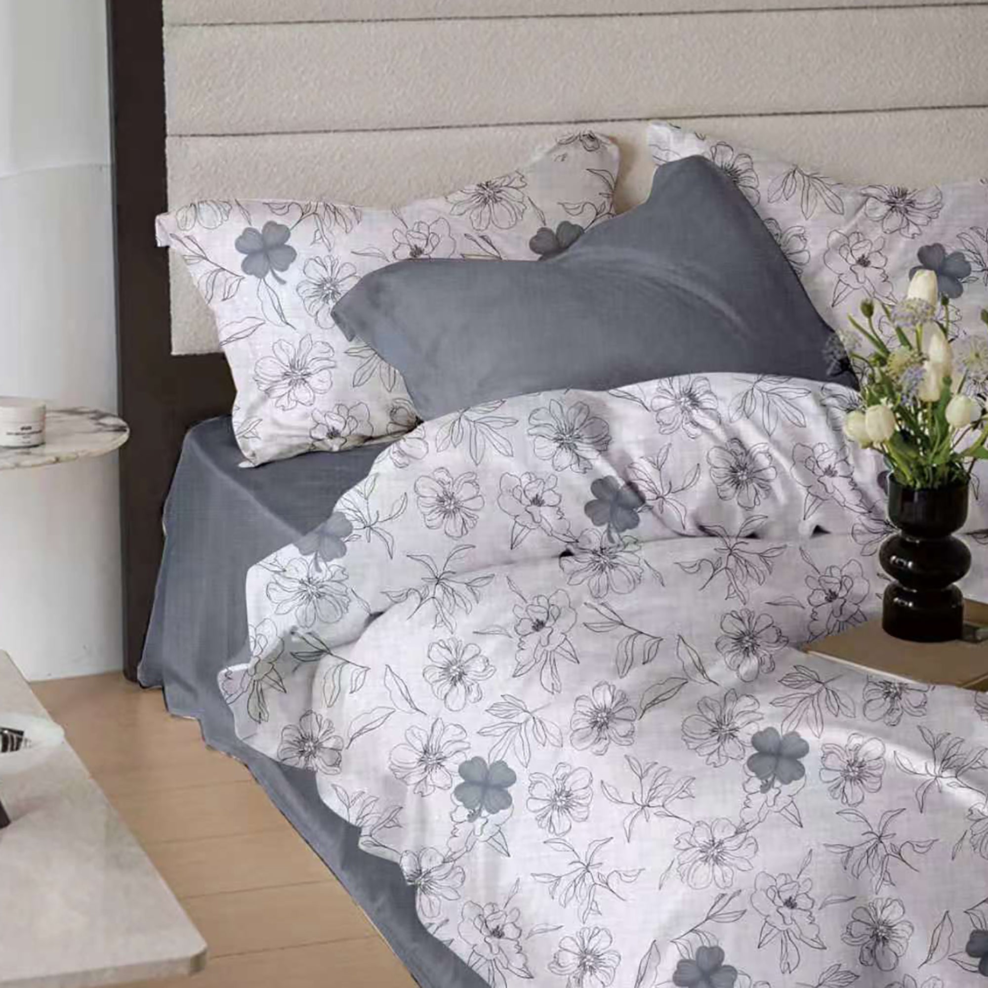 Lenjerie Finet 6 piese cu husă de pat pentru saltea de 160×200 și 180×200