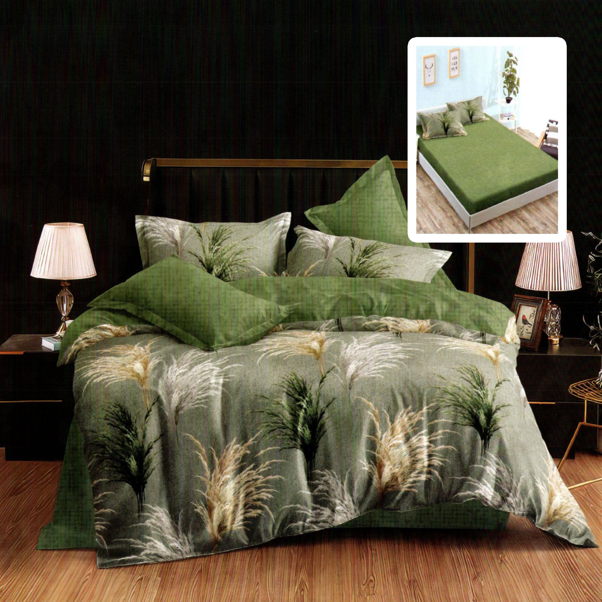 LENJERIE FINET 6 PIESE CU HUSĂ – 160×200 ȘI 180×200 (ISABELLA-VH)