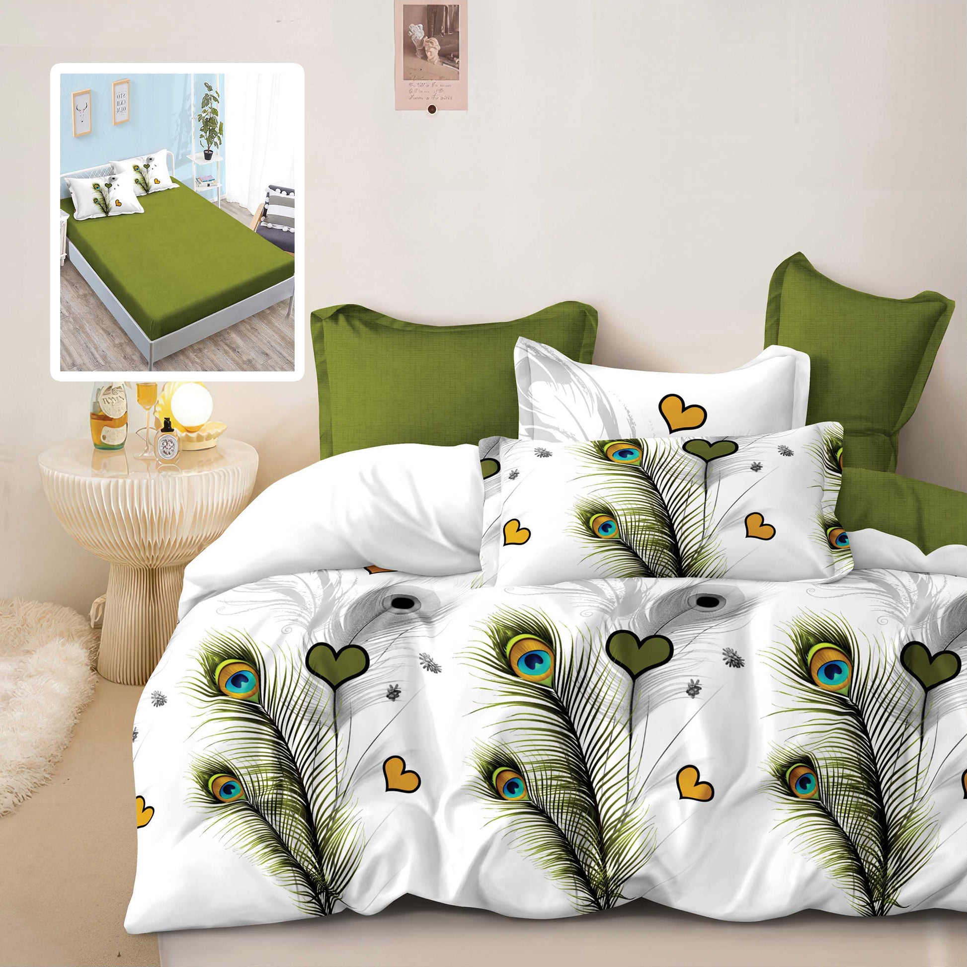 LENJERIE FINET 6 PIESE CU HUSĂ – 160×200 ȘI 180×200 (FANII V1)