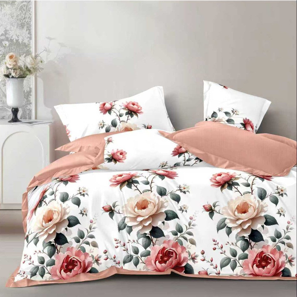 Lenjerie Finet 6 piese cu husă de pat pentru saltea de 160×200 și 180×200