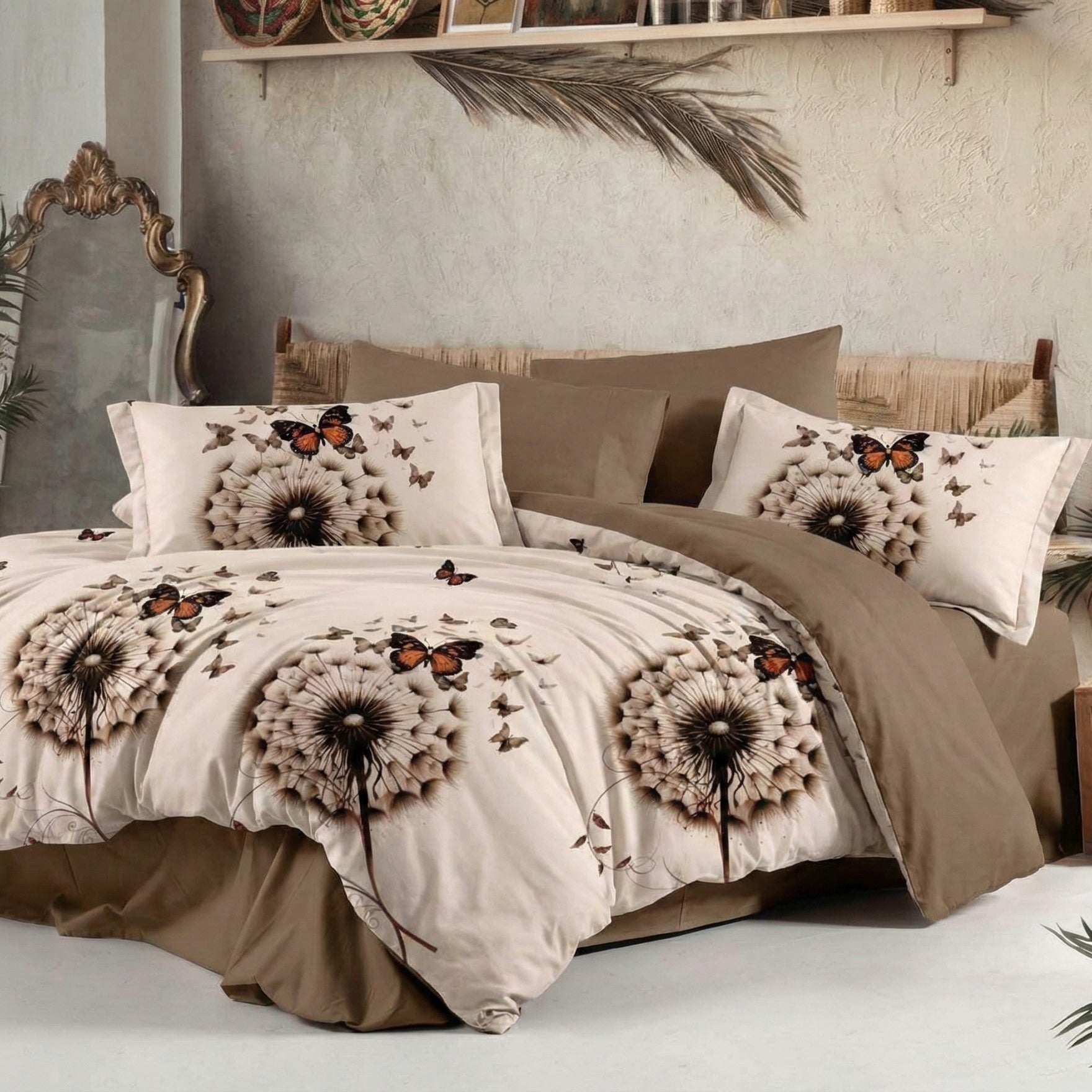 Lenjerie Finet 6 piese cu husă de pat pentru saltea de 160×200 și 180×200