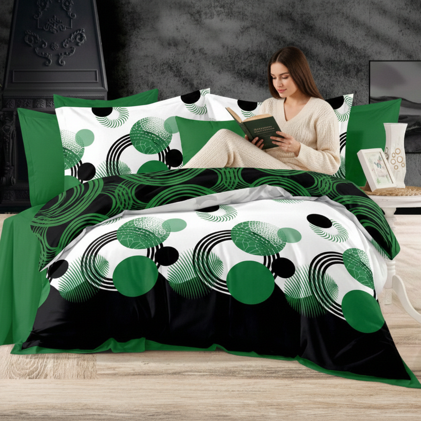 Lenjerie Finet 6 piese cu husă de pat pentru saltea de 160×200 și 180×200