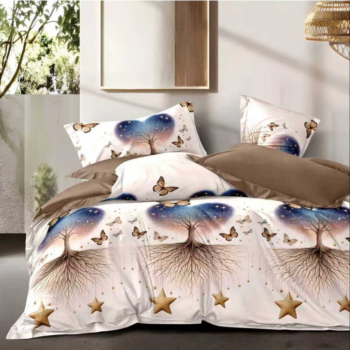 Lenjerie Finet 6 piese cu husă de pat pentru saltea de 160×200 și 180×200