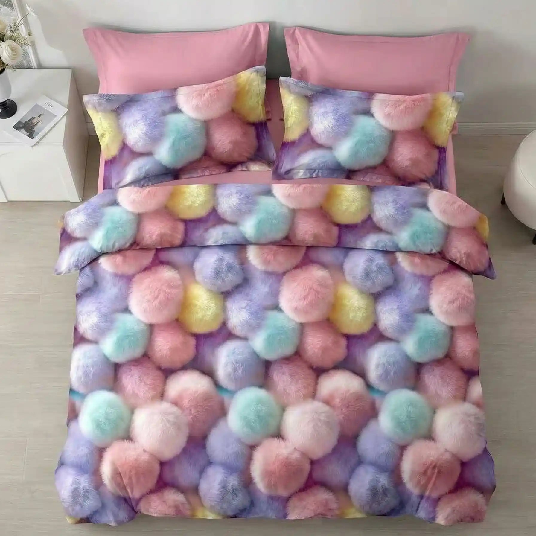 Lenjerie Finet 6 piese cu husă de pat pentru saltea de 160×200 și 180×200