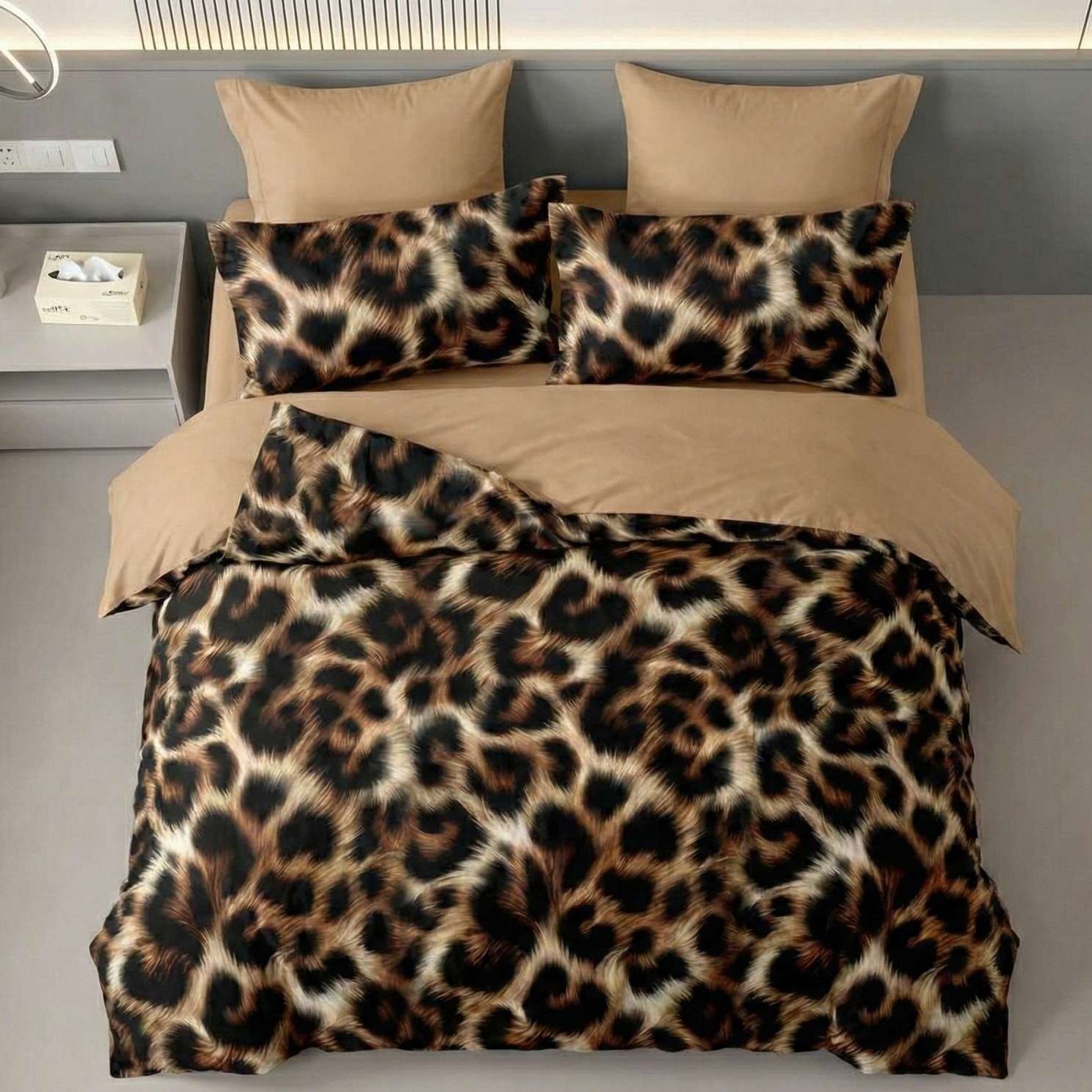 Lenjerie Finet 6 piese cu husă de pat pentru saltea de 160×200 și 180×200