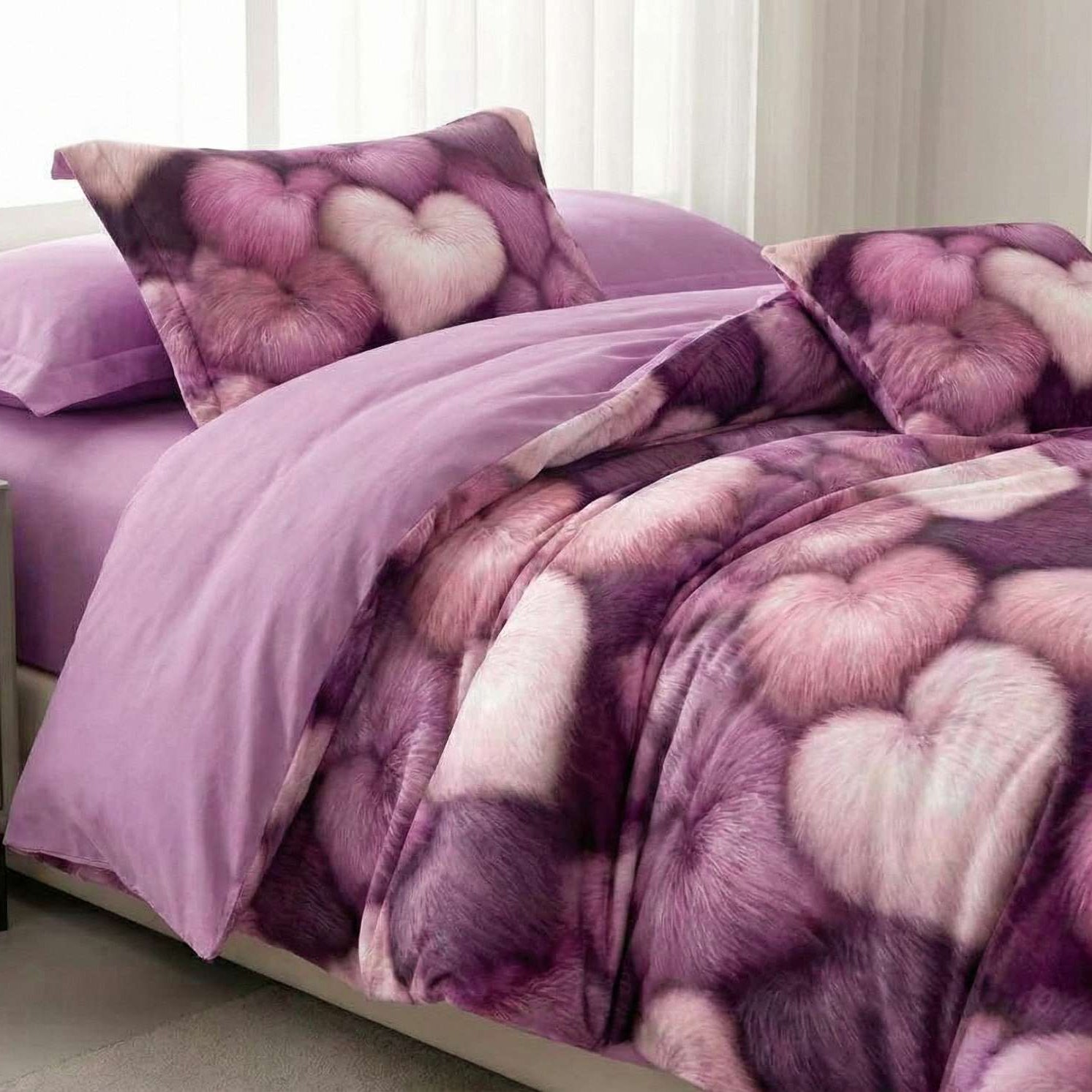 Lenjerie Finet 6 piese cu husă de pat pentru saltea de 160×200 și 180×200