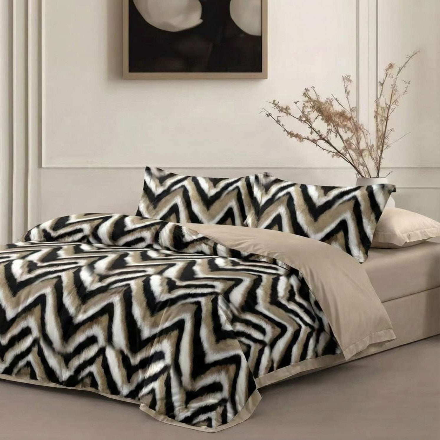 Lenjerie Finet 6 piese cu husă de pat pentru saltea de 160×200 și 180×200