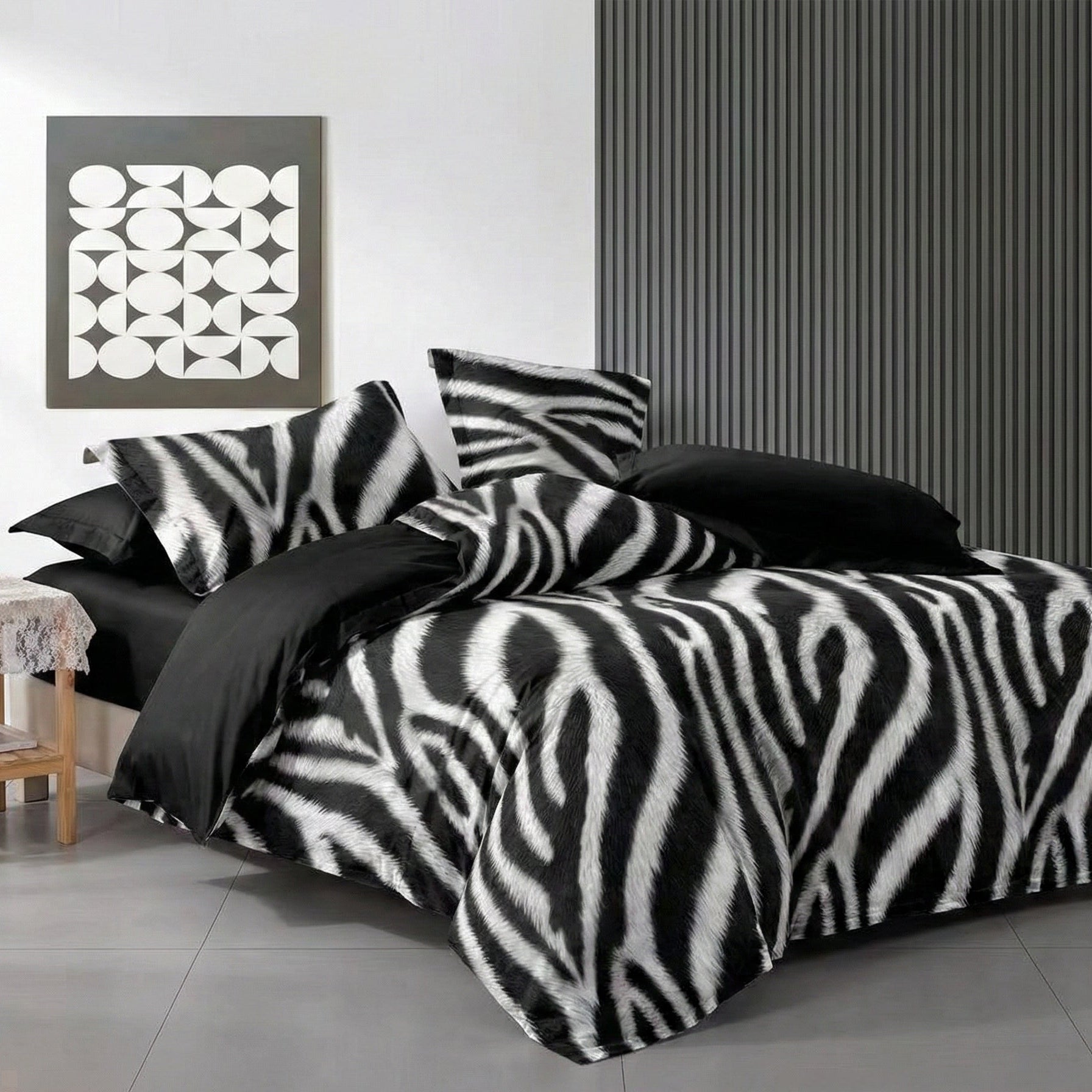 Lenjerie Finet 6 piese cu husă de pat pentru saltea de 160×200 și 180×200