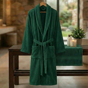 HALAT DE BAIE VELUR 100% BUMBAC (VERDE)